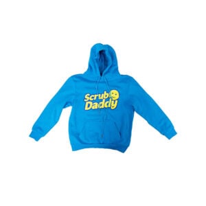 Front of Blue Scrub Daddy Hoodie