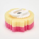 Dishwand Adapter with Scrub Mommy Attached