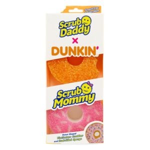 Scrub Daddy X Dunkin' Donut Shaped Sponges in packaging