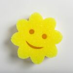 Yellow Flower Shaped Sponge top view