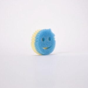 Front Side of Scrub Mommy- Blue