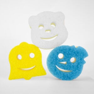 Front view of Scrub Mommy Winter Shaped sponges