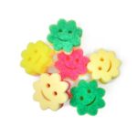 Group of 6 flower shaped sponges
