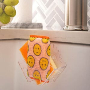 Sponge Caddy holding Scour Daddy and Sponge Daddy
