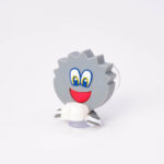 Silver Scrub Daddy Character Holder for Straw Daddy Cleaning Kit