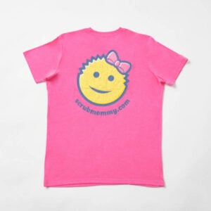 Back of Scrub Mommy Pink Tshirt