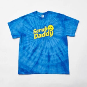 Front of Scrub Daddy Tie-Dye Tshirt
