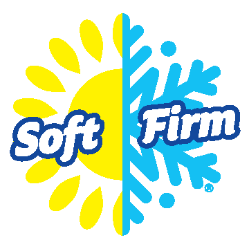 Soft in warm water, firm in cold water